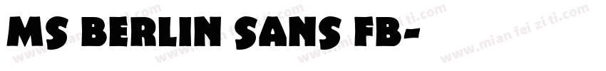 ms berlin sans fb字体转换